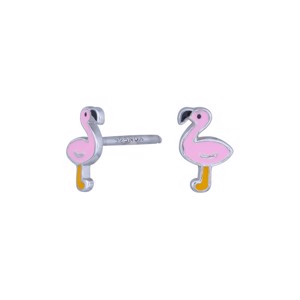 Børneørestikker med pink flamingo 7 mm